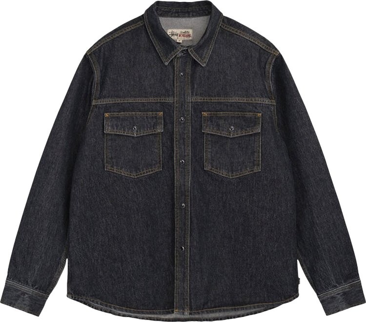 Рубашка Stussy Boxy Western Denim Shirt 'Washed Black', черный
Рубашка Stussy Boxy Western Denim Shirt 'Washed Black', черный