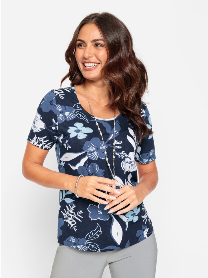 Рубашка с принтом в темно-синем и джинсовом цветах WITT WEIDEN
Рубашка с принтом в темно-синем и джинсовом цветах WITT WEIDEN