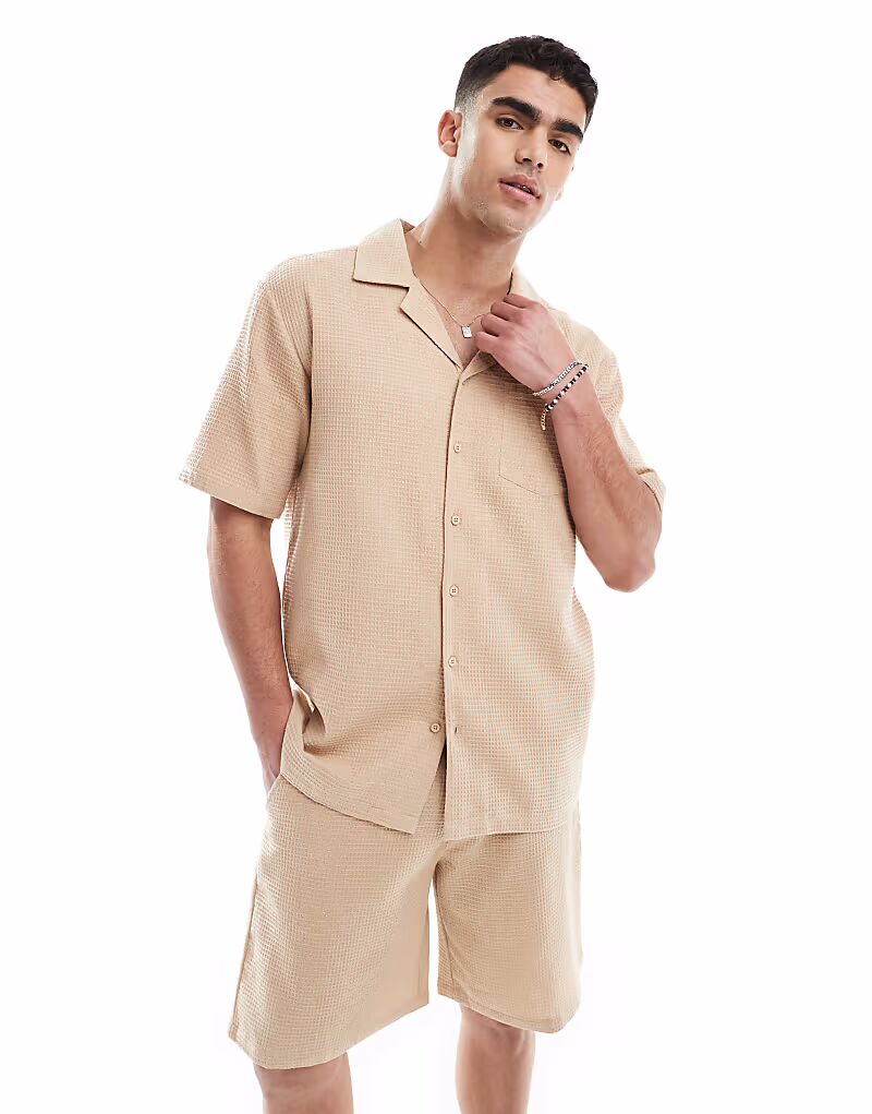 Пляжная рубашка вафельного цвета бежевого цвета Sol Beach
Пляжная рубашка вафельного цвета бежевого цвета Sol Beach