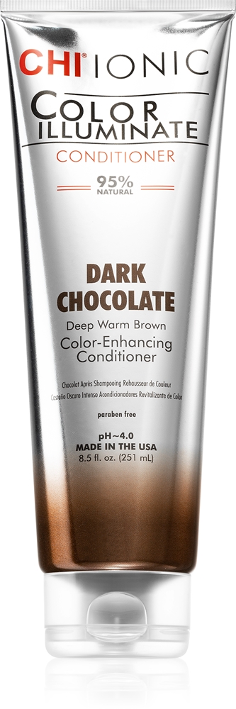 Тонирующий кондиционер Color Illuminate для натуральных или окрашенных волос Chi, atspalvis dark chocolate 251 мл
Тонирующий кондиционер Color Illuminate для натуральных или окрашенных волос Chi, atspalvis dark chocolate 251 мл