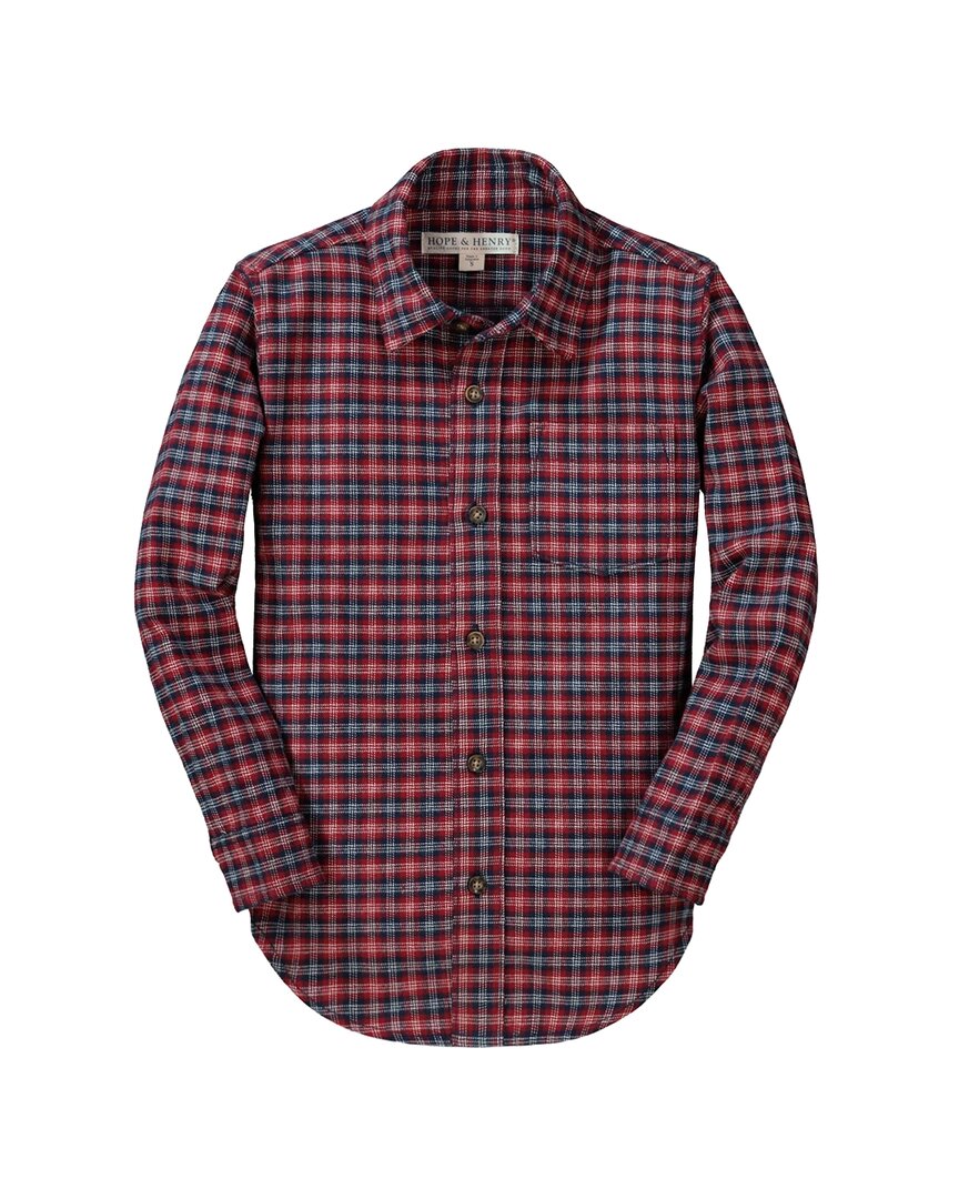 Хлопковая рубашка Hope & Henry, синий
Хлопковая рубашка Hope & Henry, синий