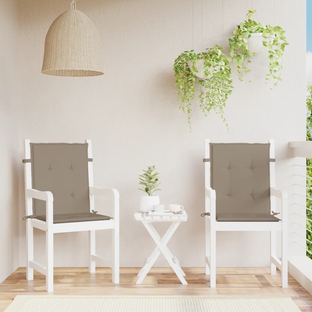 The Living Store Подушки для садовых стульев с низкой спинкой 2 шт. Серо-коричневый 100х50х3 см.
The Living Store Подушки для садовых стульев с низкой спинкой 2 шт. Серо-коричневый 100х50х3 см.