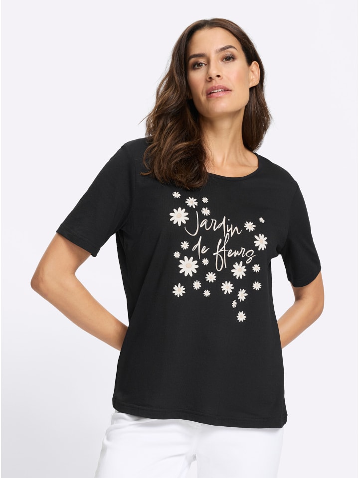 Рубашка с короткими рукавами черного и бежевого цветов WITT WEIDEN
Рубашка с короткими рукавами черного и бежевого цветов WITT WEIDEN