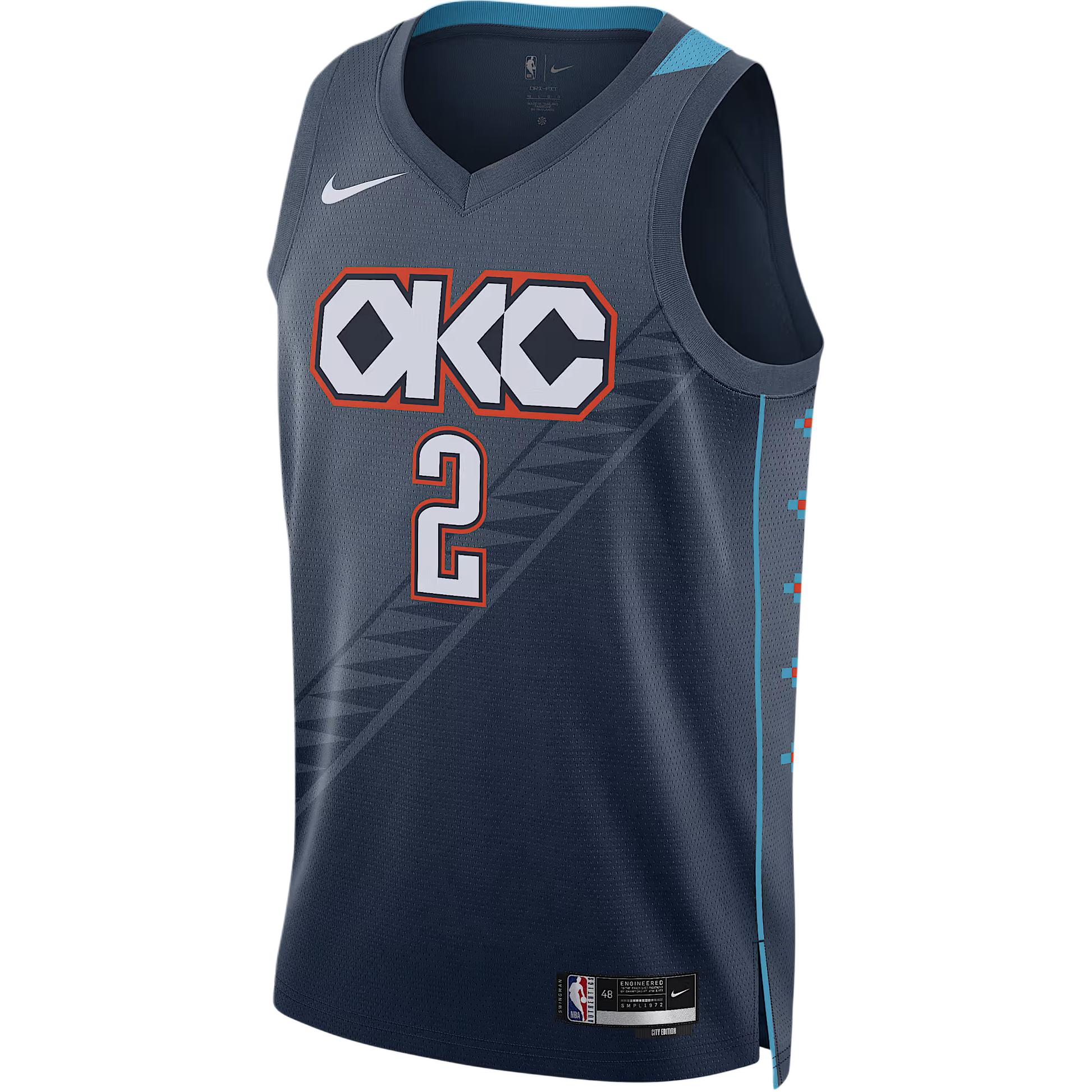 Футболка Oklahoma City Thunder City Edition Big Kids' Nba Swingman Nike, голубой
Футболка Oklahoma City Thunder City Edition Big Kids' Nba Swingman Nike, голубой