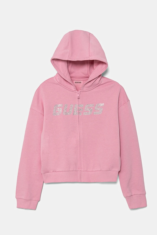 Детская хлопковая толстовка Guess, розовый
Детская хлопковая толстовка Guess, розовый