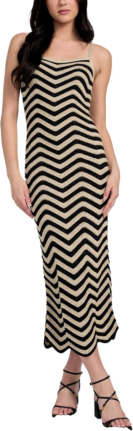 GUESS Женское платье Eco без рукавов с кружевной спинкой Vera Chevron, Natural/Jet Black Multi Stripe
GUESS Женское платье Eco без рукавов с кружевной спинкой Vera Chevron, Natural/Jet Black Multi Stripe