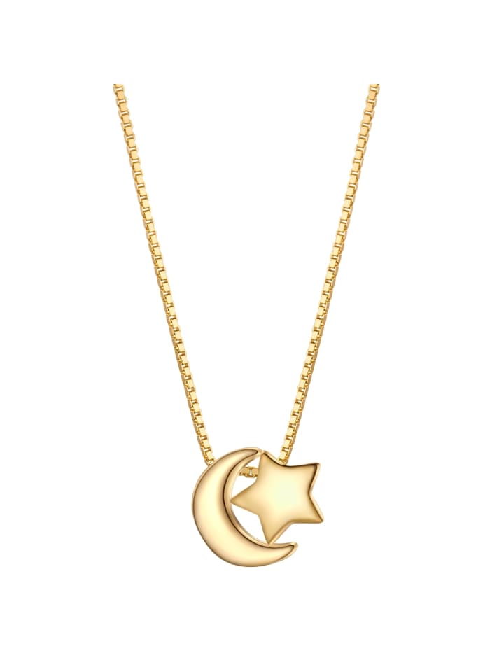 Glanzstücke München Колье «Луна/Звезда» из стерлингового серебра с желтым золотом
Glanzstücke München Колье «Луна/Звезда» из стерлингового серебра с желтым золотом