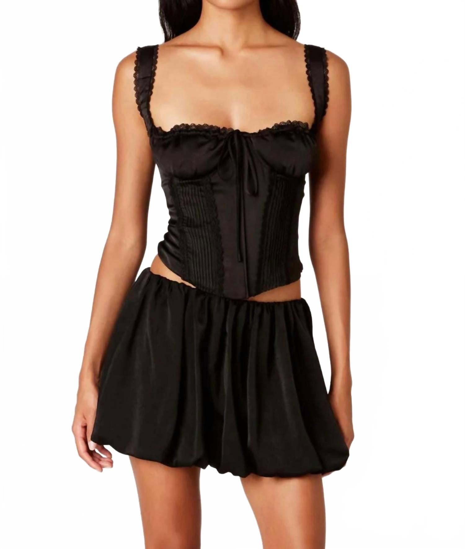 Тропез мини-юбка черная NIA
Тропез мини-юбка черная NIA