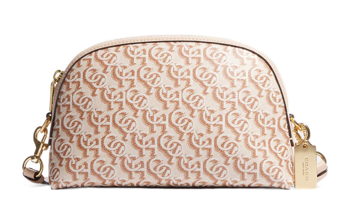 COACH Сумка через плечо из холста с кожаными деталями среднего размера женская меловая белая
COACH Сумка через плечо из холста с кожаными деталями среднего размера женская меловая белая