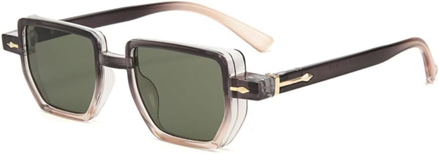 MUTYNE Винтажные солнцезащитные очки квадратной формы для женщин, модные, с прозрачными линзами, защита от УФ-излучения UV400, солнцезащитные очки для мужчин с заклепками, Champagne
MUTYNE Винтажные солнцезащитные очки квадратной формы для женщин, модные, с прозрачными линзами, защита от УФ-излучения UV400, солнцезащитные очки для мужчин с заклепками, Champagne