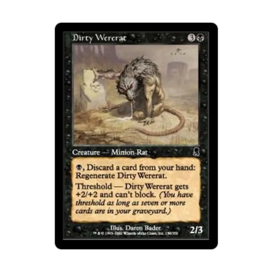 CCG Грязная крыса-оборотень (клавиша C), MTG - Odyssey
CCG Грязная крыса-оборотень (клавиша C), MTG - Odyssey