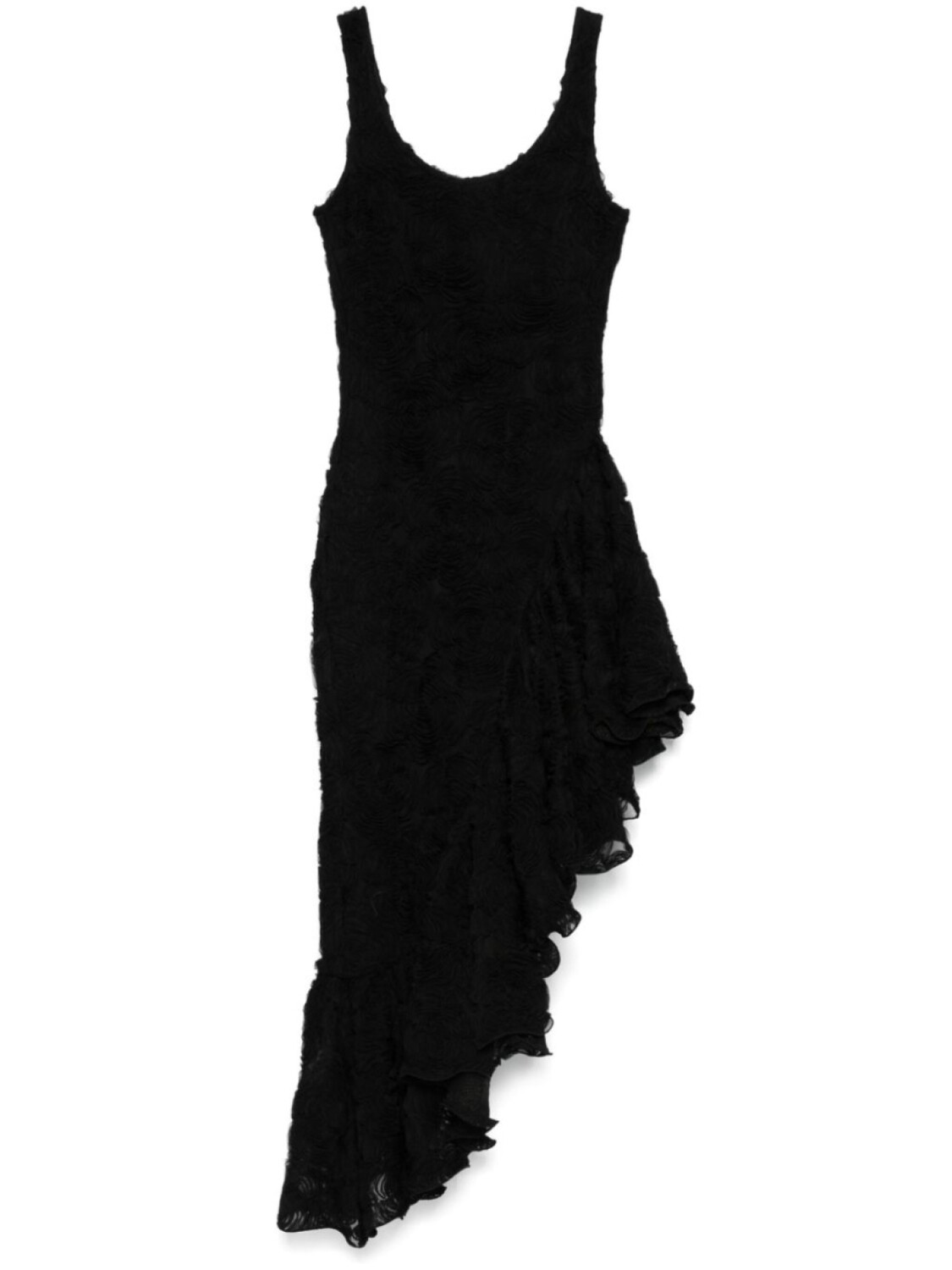 ROTATE BIRGER CHRISTENSEN сетчатое платье миди с цветочным принтом, черный 
ROTATE BIRGER CHRISTENSEN сетчатое платье миди с цветочным принтом, черный