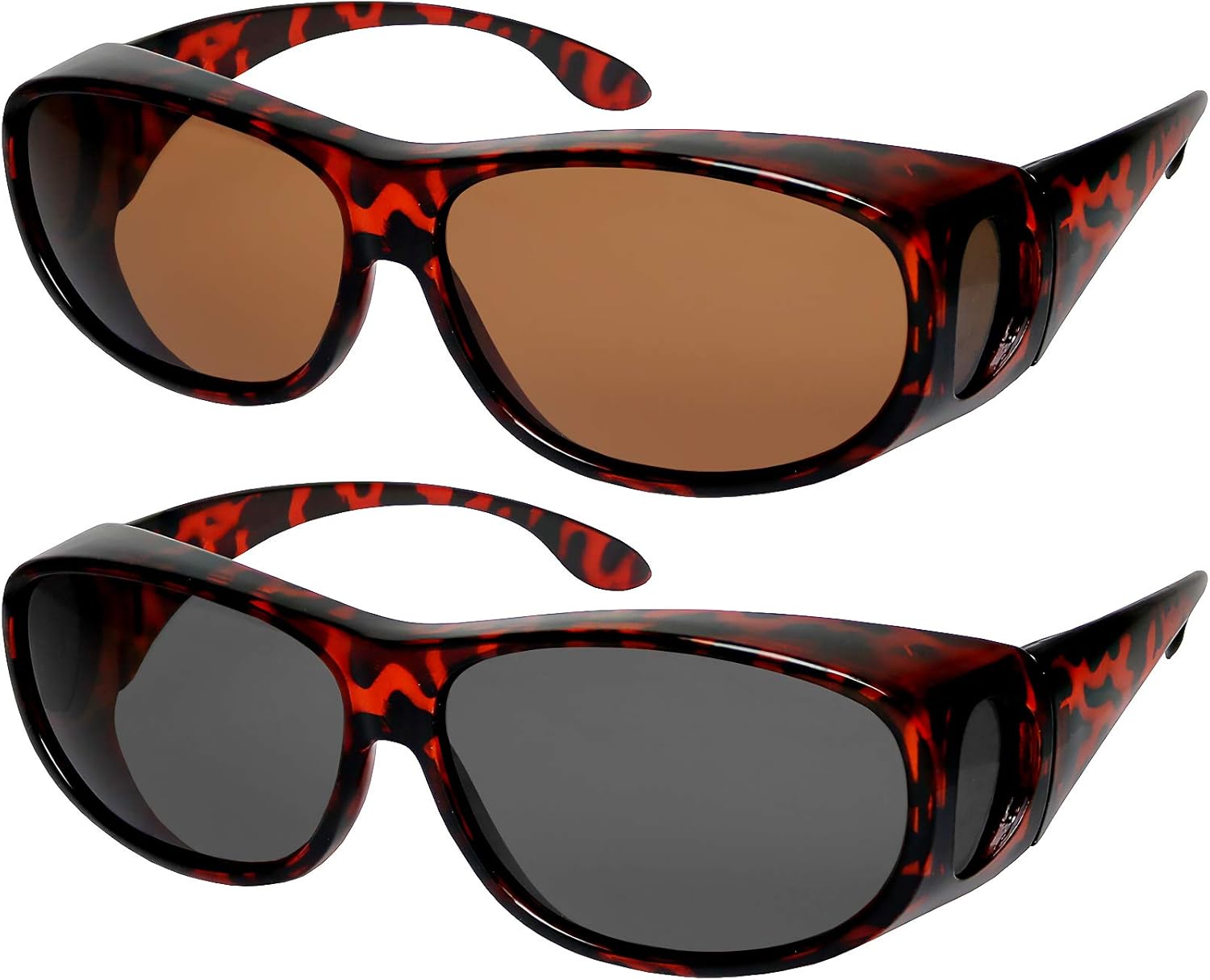 Очки Success Eyewear с поляризованными линзами, идеально подходят для ношения поверх солнцезащитных очков, а также для очков с диоптриями. 100% защита от УФ-излучения для мужчин и женщин, Set of 2 Havana: Smoke and Brown Lens
Очки Success Eyewear с поляризованными линзами, идеально подходят для ношения поверх солнцезащитных очков, а также для очков с диоптриями. 100% защита от УФ-излучения для мужчин и женщин, Set of 2 Havana: Smoke and Brown Lens