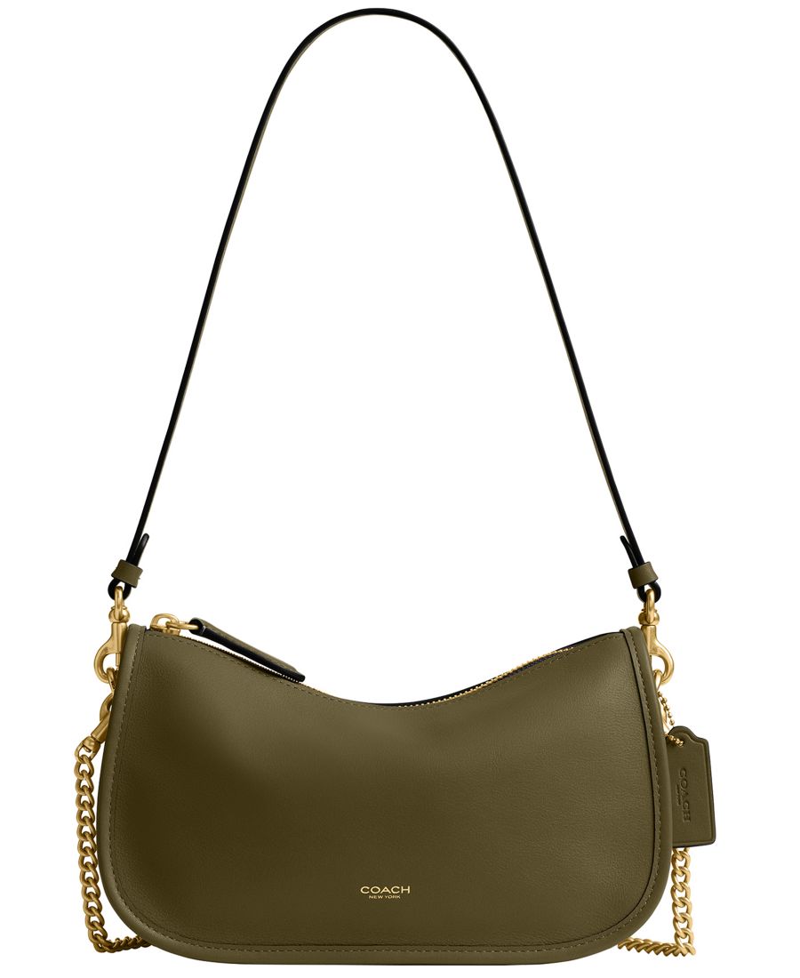 Маленькая кожаная сумка через плечо Waverly COACH, Olive
Маленькая кожаная сумка через плечо Waverly COACH, Olive