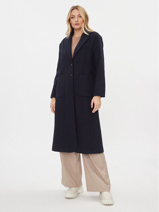 Шерстяное пальто обычного кроя United Colors Of Benetton, синий
Шерстяное пальто обычного кроя United Colors Of Benetton, синий