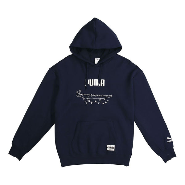 Толстовка x tyakasha crossover series navy blue Puma, синий 
Толстовка x tyakasha crossover series navy blue Puma, синий