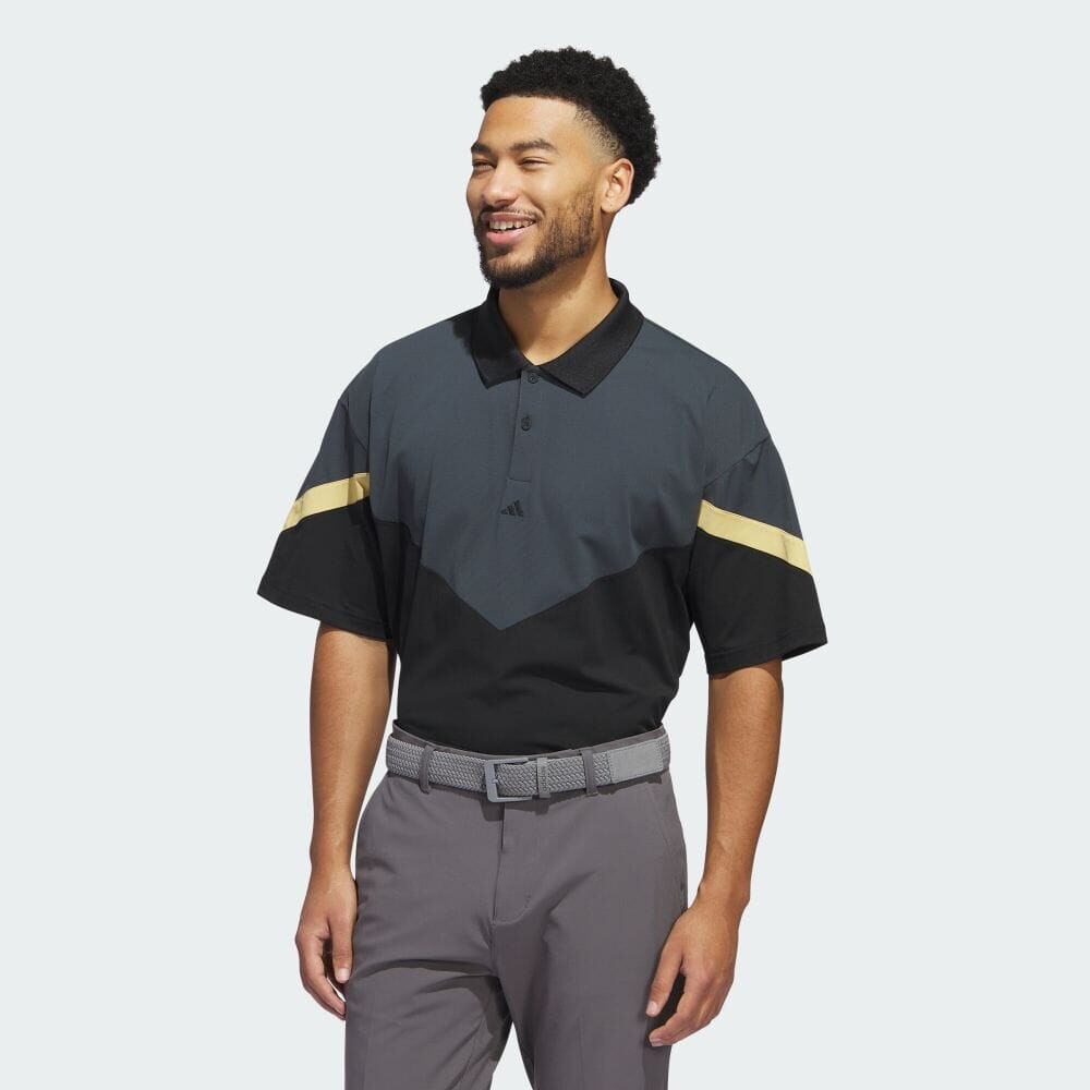 Поло Adidas Twisted knit oversized color block short sleeve polo, цвет Carbon Black
Поло Adidas Twisted knit oversized color block short sleeve polo, цвет Carbon Black