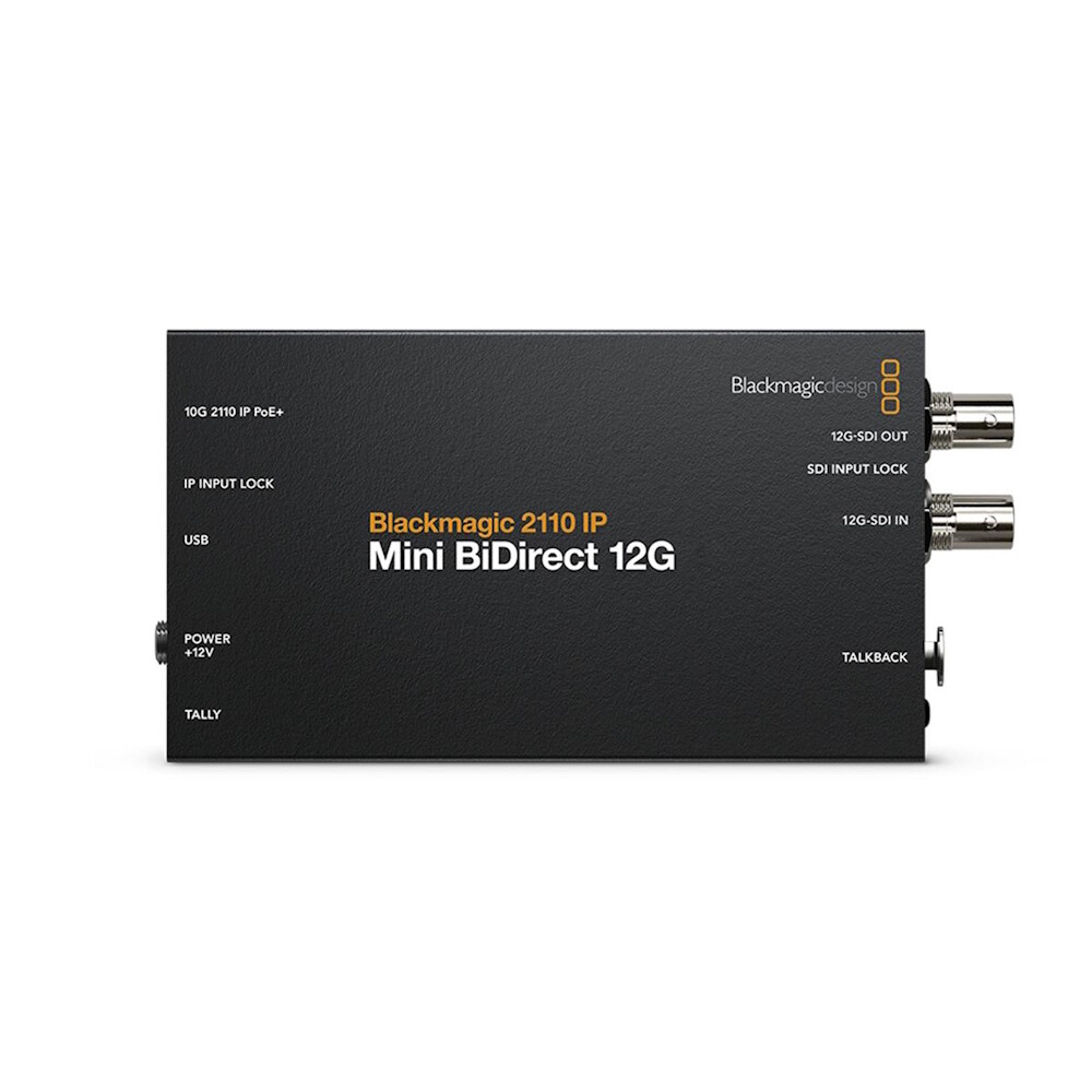 Конвертер Blackmagic Design 2110 IP Mini BiDirect 12G, Черный
Конвертер Blackmagic Design 2110 IP Mini BiDirect 12G, Черный