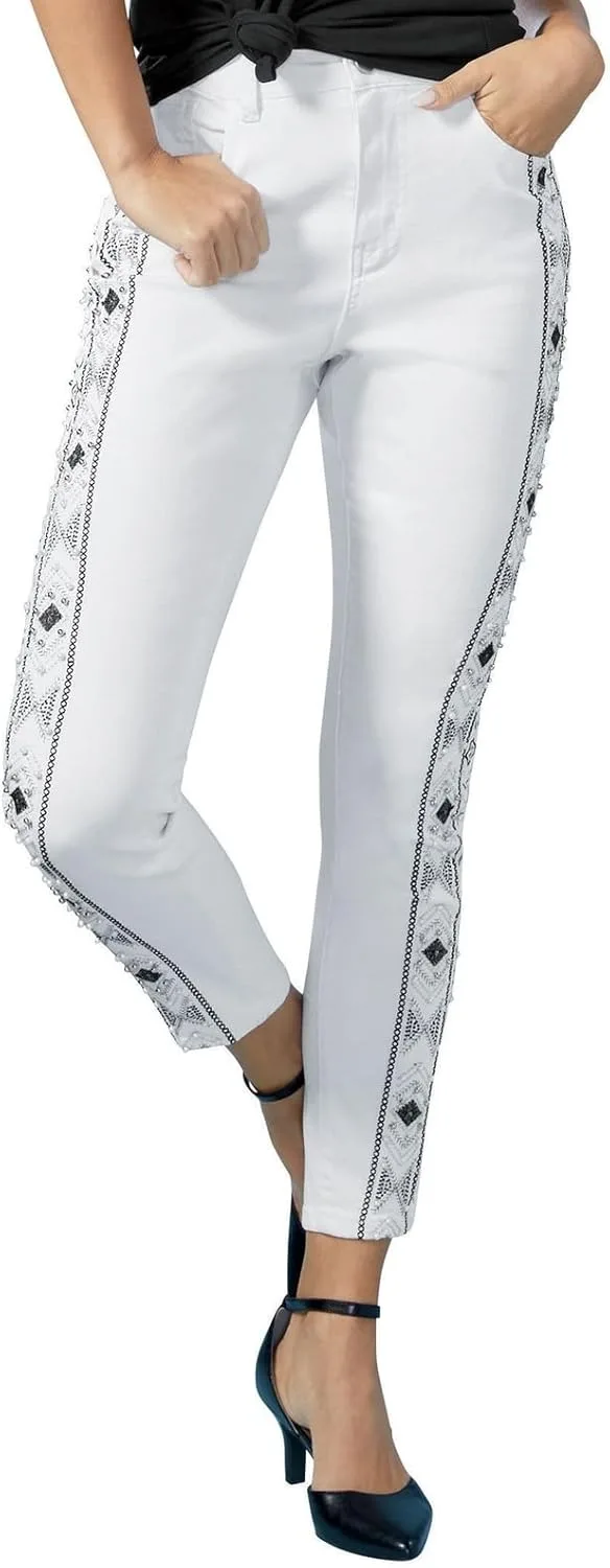 Джинсы K. Jordan Aztec с вышивкой для женщин, высокая посадка, карманы
Джинсы K. Jordan Aztec с вышивкой для женщин, высокая посадка, карманы