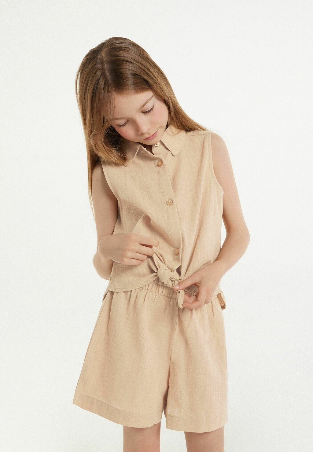 Рубашка-блузка Tezenis, бежевый 
Рубашка-блузка Tezenis, бежевый