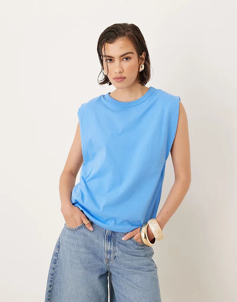 Топ без рукавов Mango из 100% хлопка цвета морской волны
Топ без рукавов Mango из 100% хлопка цвета морской волны