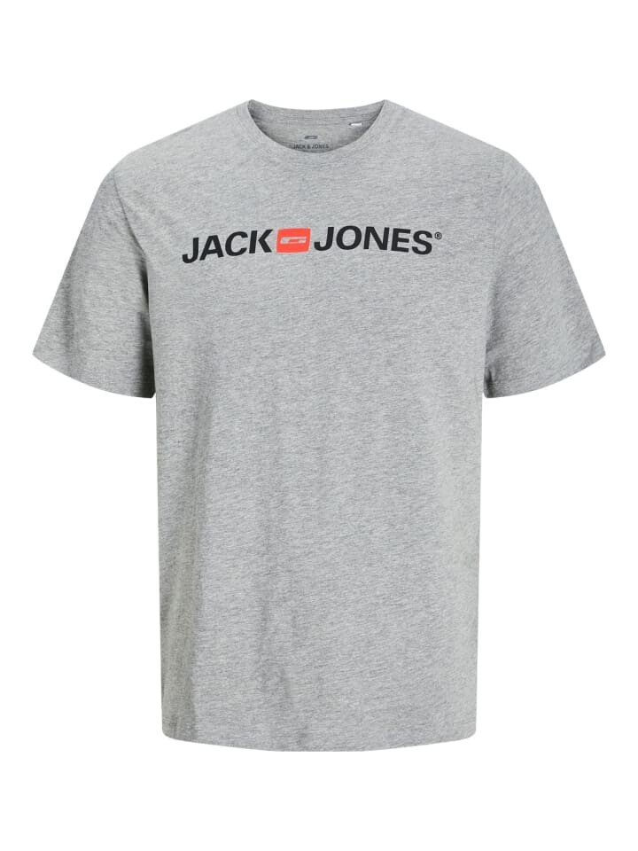Футболка Jack & Jones JJECOPR OLD LOGO, серый 
Футболка Jack & Jones JJECOPR OLD LOGO, серый