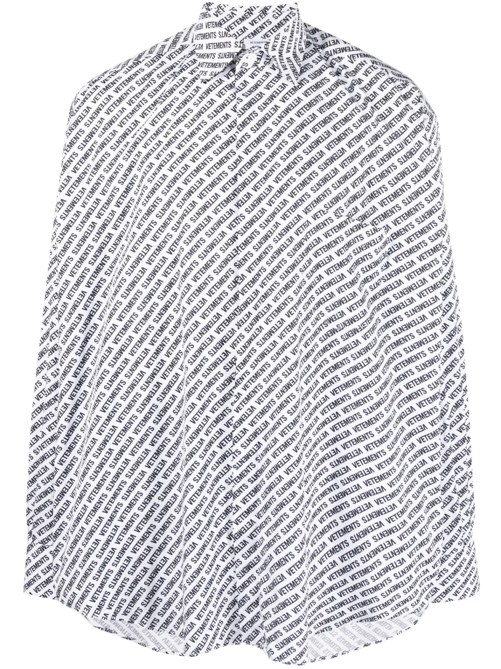 Рубашка с логотипом VETEMENTS, белый 
Рубашка с логотипом VETEMENTS, белый
