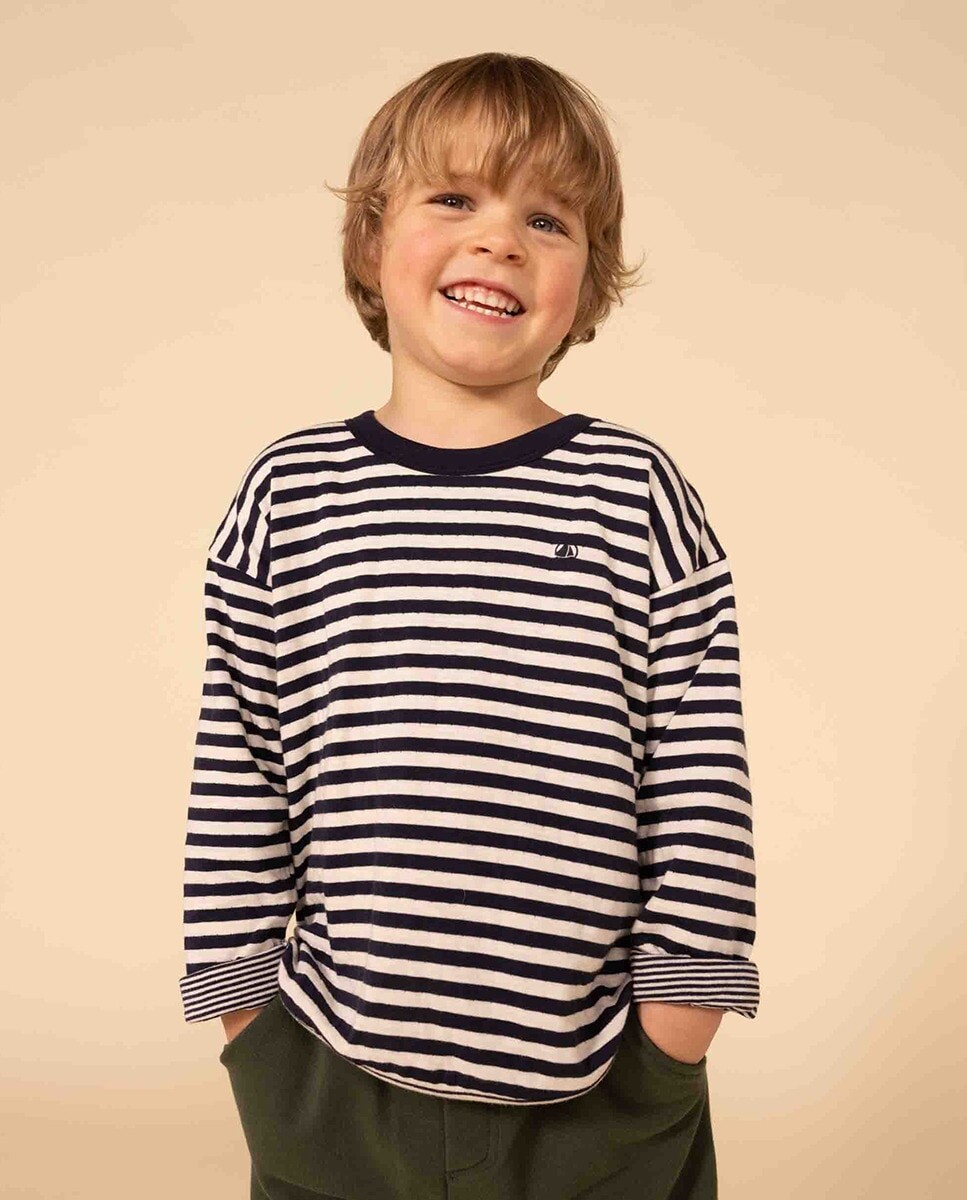 Футболка из трубчатой ткани для мальчика с длинными рукавами Petit Bateau, синий
Футболка из трубчатой ткани для мальчика с длинными рукавами Petit Bateau, синий