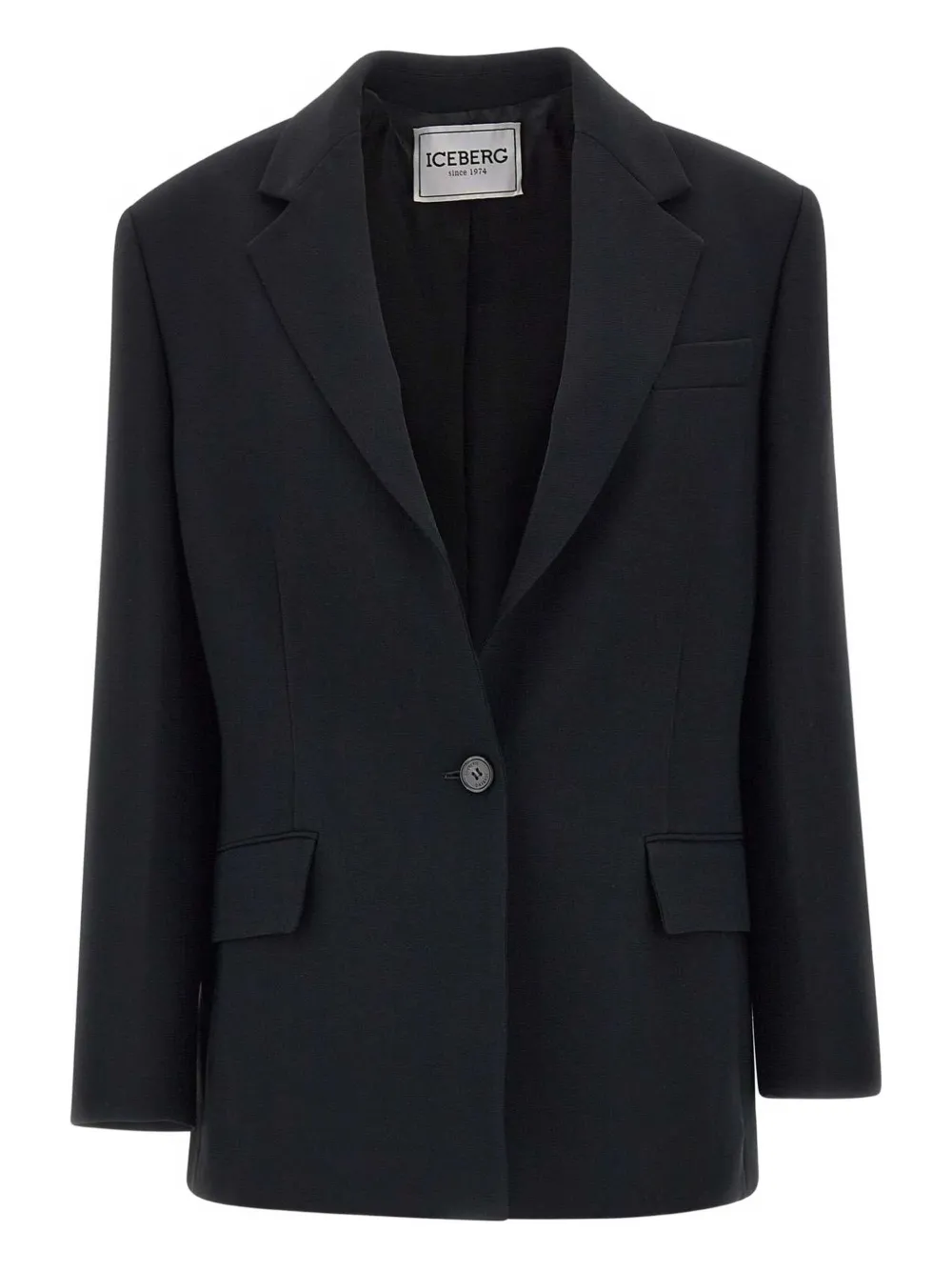 Пиджак с заостренными лацканами и одной пуговицей Iceberg, черный
Пиджак с заостренными лацканами и одной пуговицей Iceberg, черный