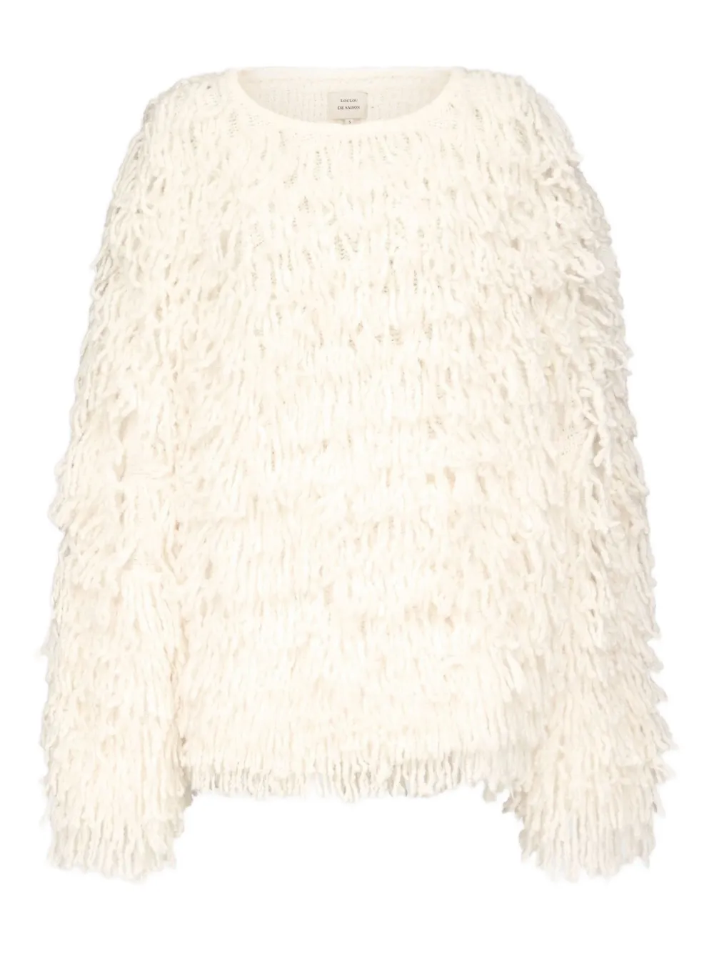 Шерстяной свитер с бахромой LouLou de Saison, белый
Шерстяной свитер с бахромой LouLou de Saison, белый