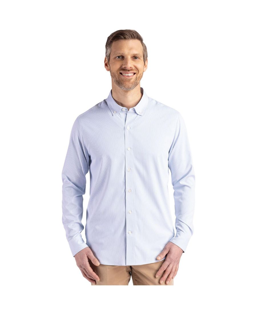 Мужская рубашка с длинными рукавами Skyline Epic Confidence из переработанной ткани в тонкую полоску Cutter & Buck, Pale blue/white
Мужская рубашка с длинными рукавами Skyline Epic Confidence из переработанной ткани в тонкую полоску Cutter & Buck, Pale blue/white