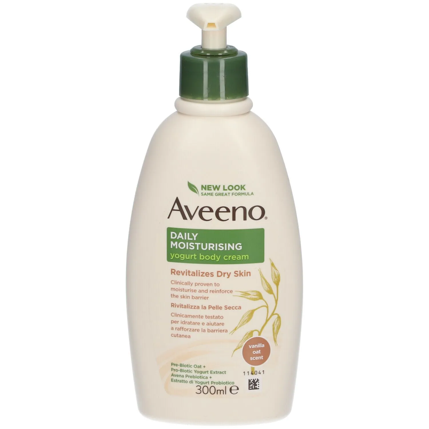 Aveeno Daily Moisturizing Cream для тела с ванилью и овсяным йогуртом 300 мл Увлажняющий и защитный
Aveeno Daily Moisturizing Cream для тела с ванилью и овсяным йогуртом 300 мл Увлажняющий и защитный