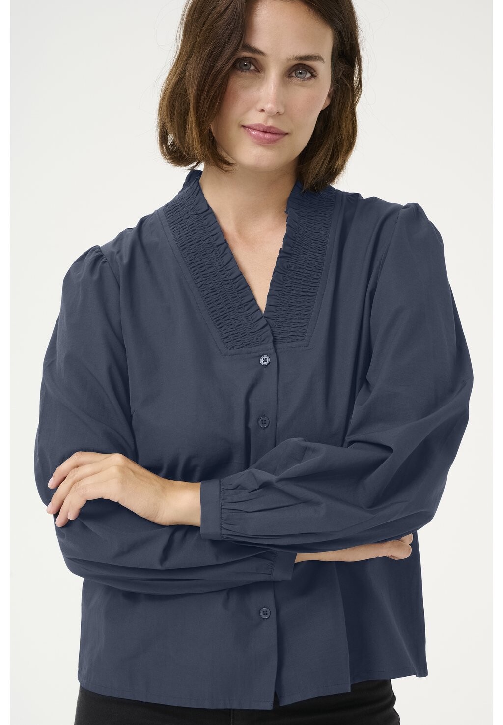 Блузка на пуговицах MAIA Kaffe, темно-синий
Блузка на пуговицах MAIA Kaffe, темно-синий