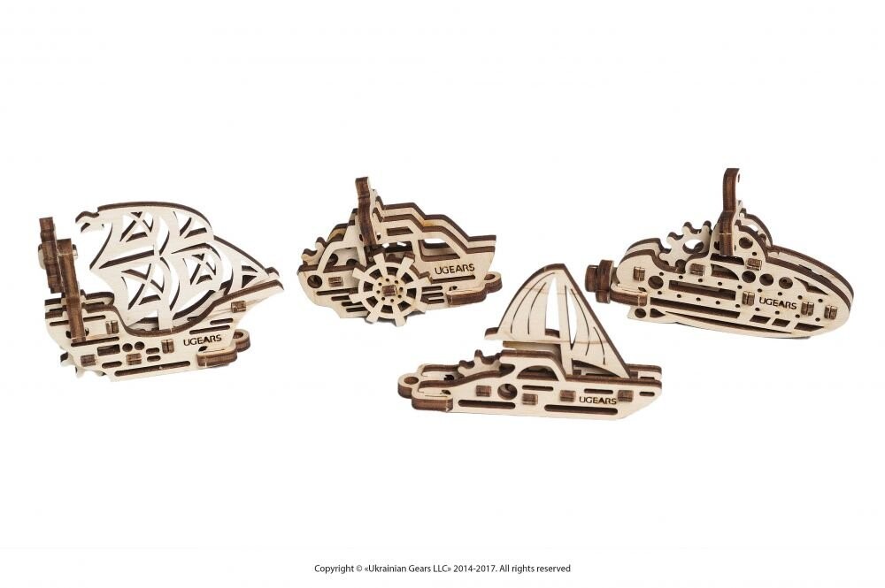 Ugears, U-Fidgets Механические корабли-игрушки для сборки 4 шт, 6+
Ugears, U-Fidgets Механические корабли-игрушки для сборки 4 шт, 6+