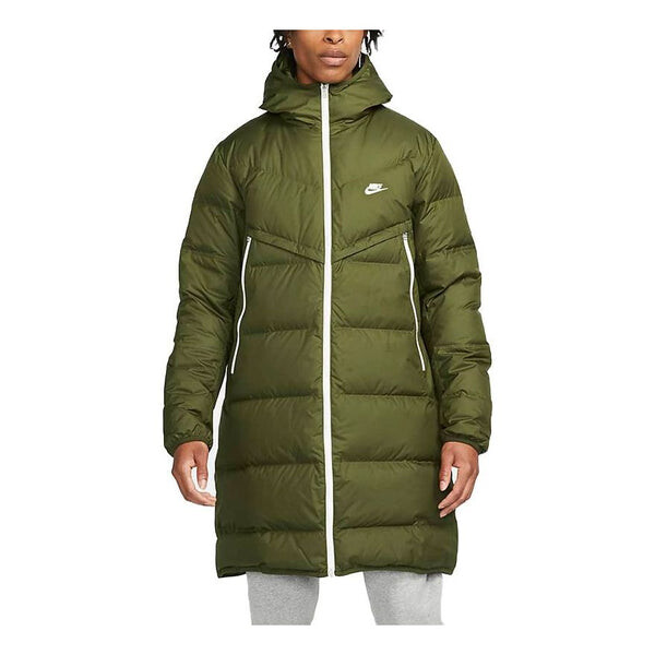 Пуховик Men's Nike Logo Printing Mid-Length Sports Hooded Down Jacket Military Green, зеленый 
Пуховик Men's Nike Logo Printing Mid-Length Sports Hooded Down Jacket Military Green, зеленый