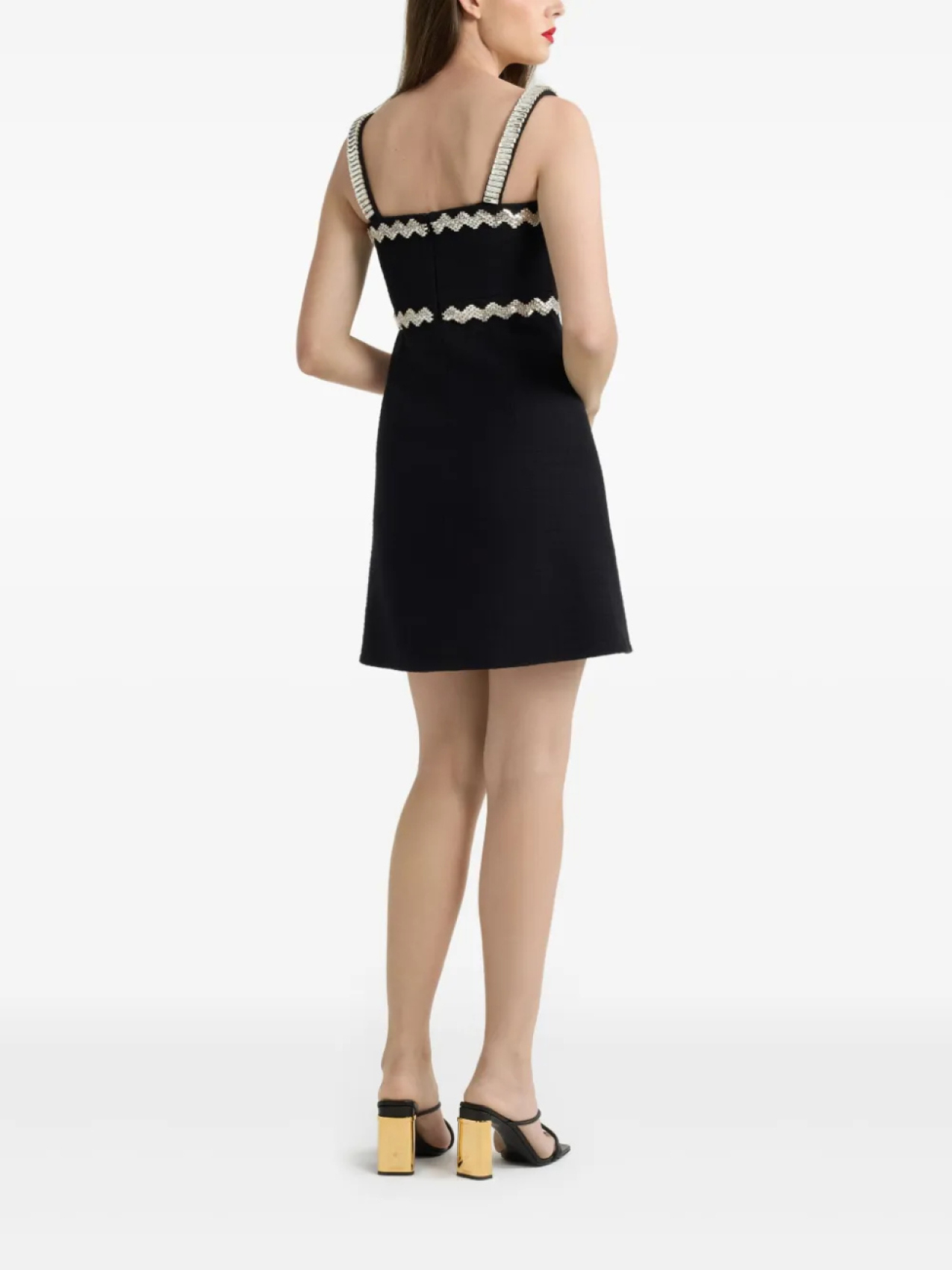 Платье Patou, украшенное кристаллами, черный 
Платье Patou, украшенное кристаллами, черный