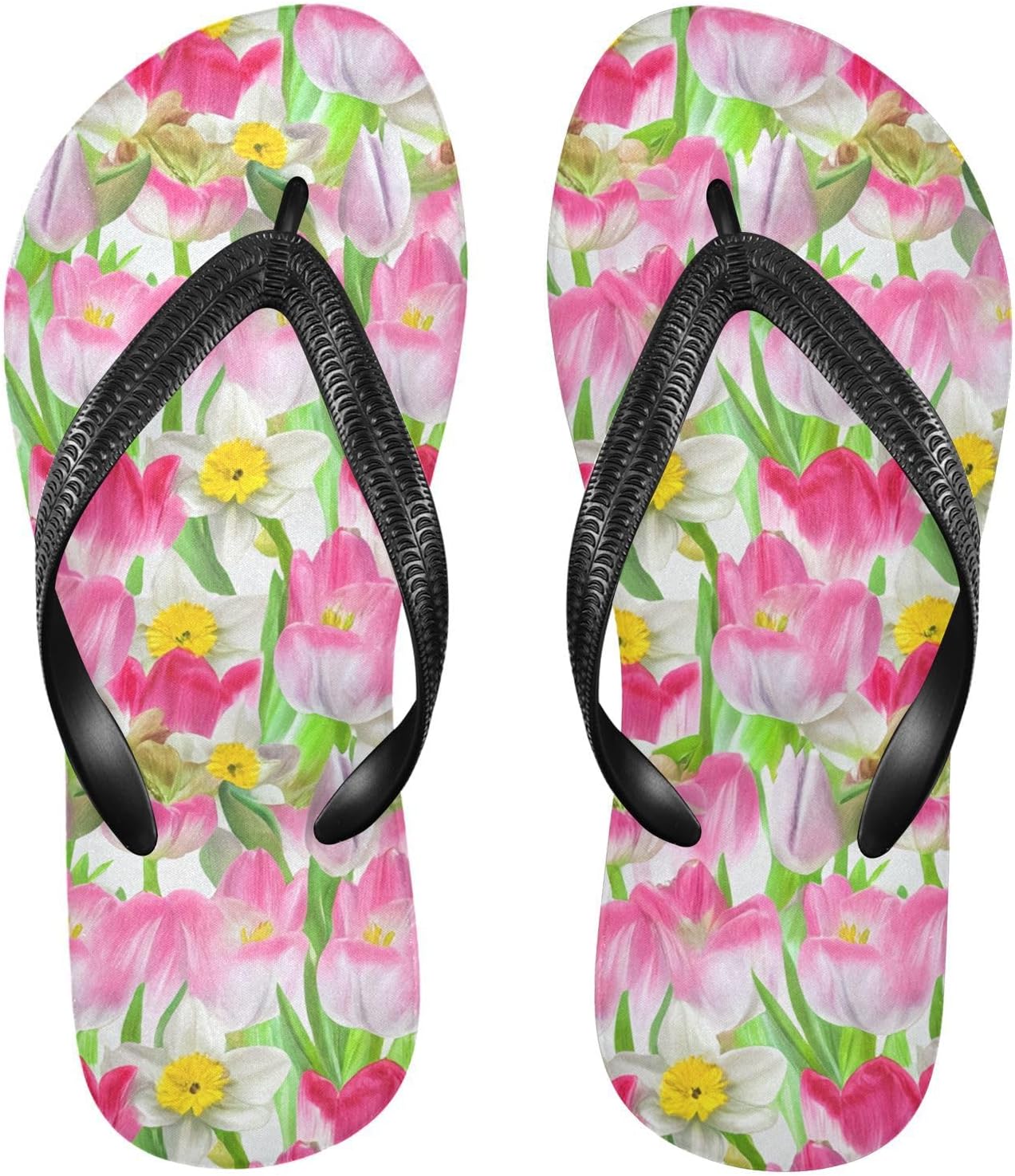 Розовые нарциссы Цветочные белые шлепанцы для пляжа, душа, резиновые сандалии, нескользящие летние тапочки, обувь для женщин и мужчин для прогулок Sinestour
Розовые нарциссы Цветочные белые шлепанцы для пляжа, душа, резиновые сандалии, нескользящие летние тапочки, обувь для женщин и мужчин для прогулок Sinestour