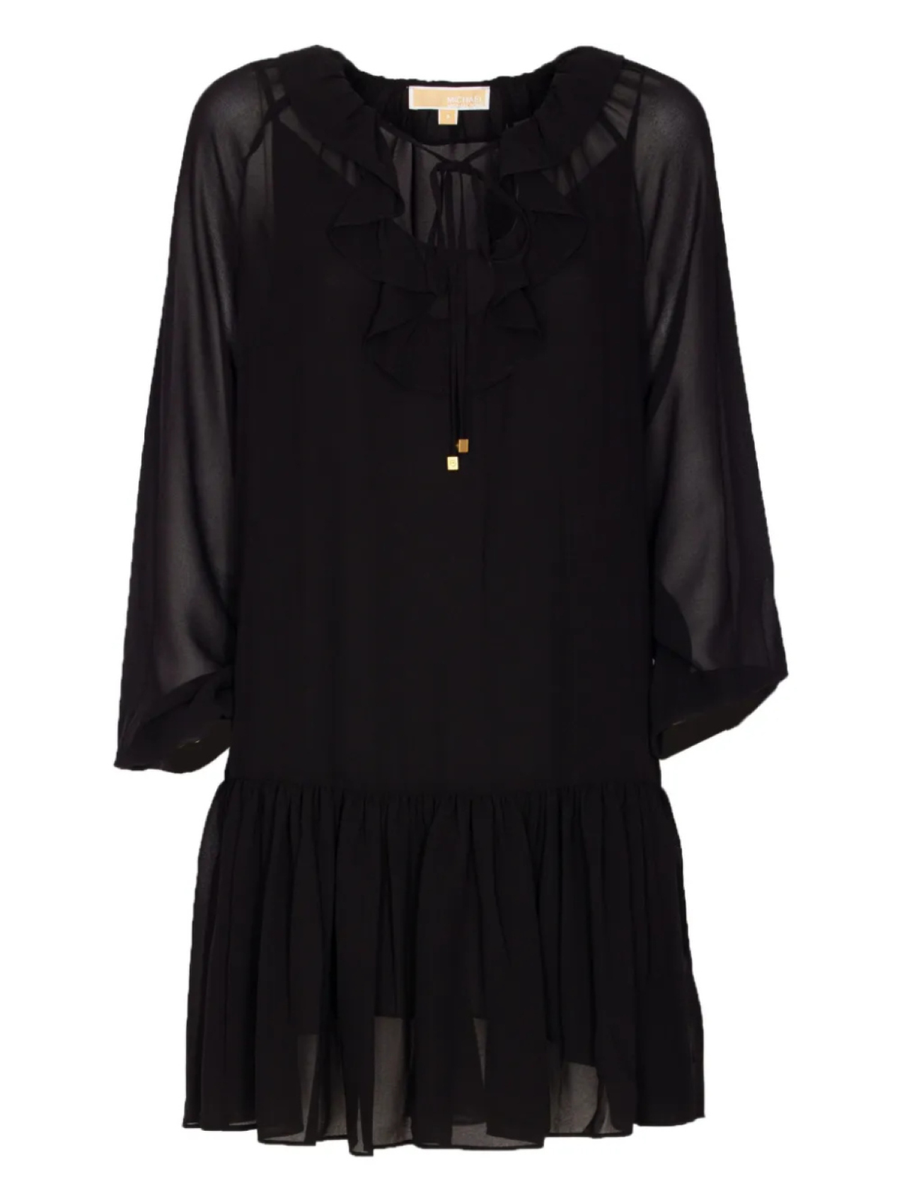 Платье Michael Michael Kors с кружевной отделкой и оборками, черный
Платье Michael Michael Kors с кружевной отделкой и оборками, черный
