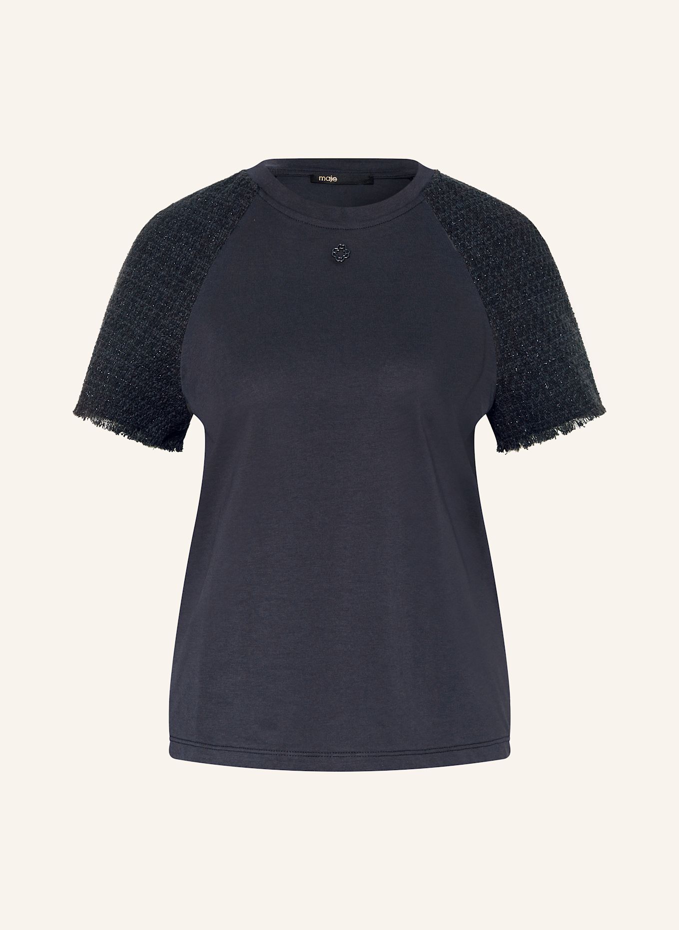 Футболка из микса материалов Maje, синий
Футболка из микса материалов Maje, синий