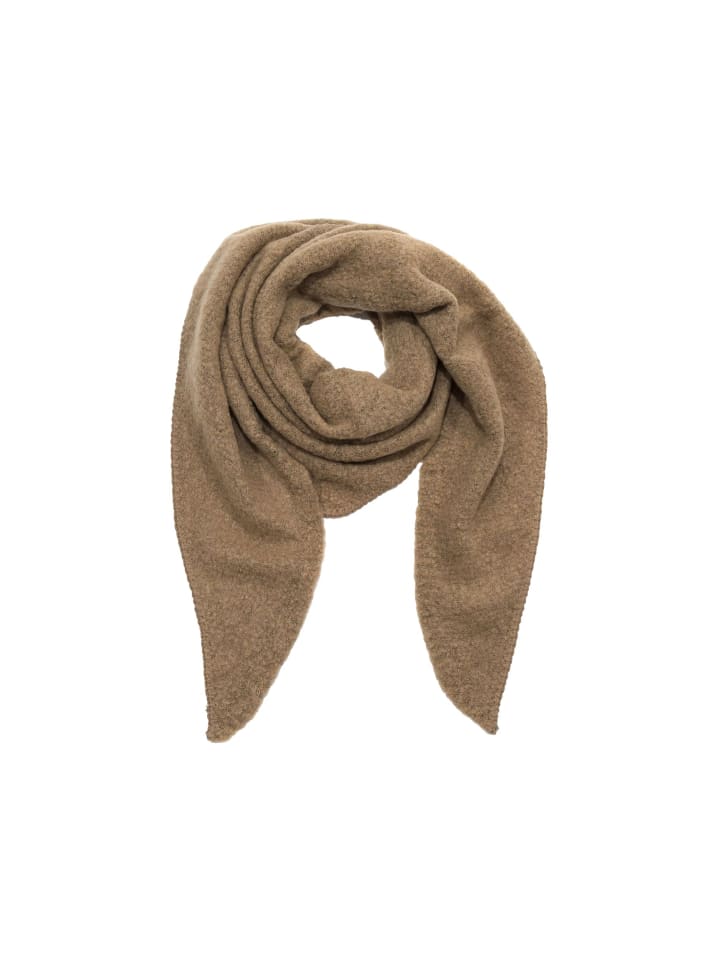 Уютный треугольный шарф букле из бежевого материала Faera
Уютный треугольный шарф букле из бежевого материала Faera