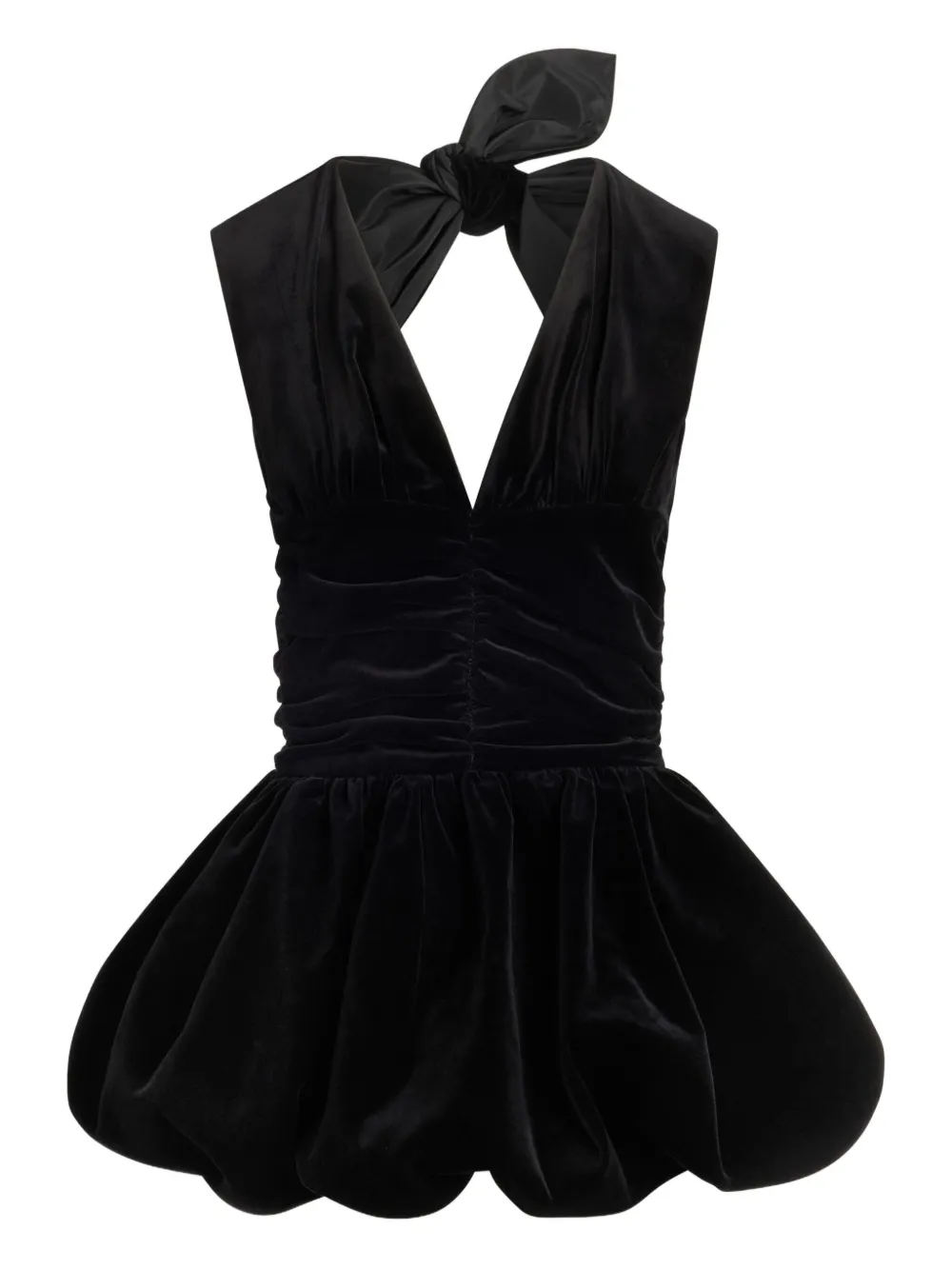 Бархатное платье мини с бантом PATOU, черный
Бархатное платье мини с бантом PATOU, черный