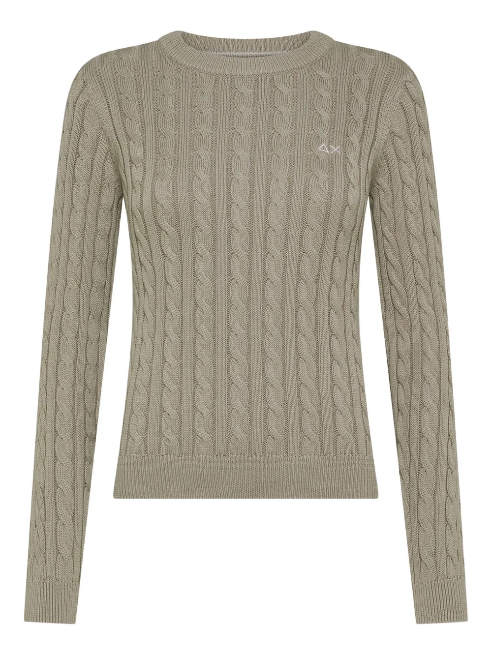 Свитер с круглым вырезом, связанный косами Sun68, зеленый
Свитер с круглым вырезом, связанный косами Sun68, зеленый