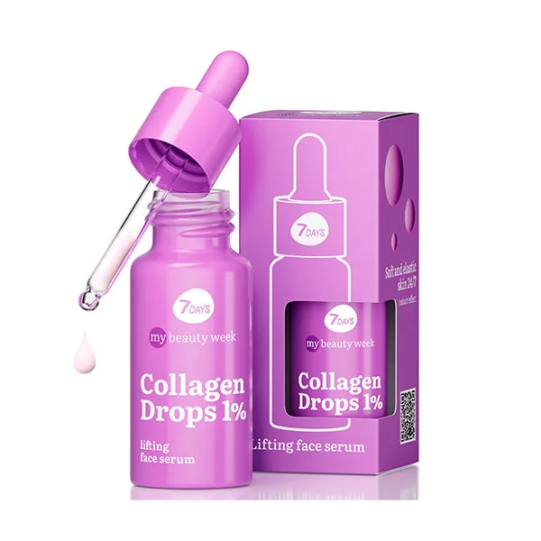 Лифтинговая сыворотка для лица Collagen Drops 1% 7 Days, 20 ml
Лифтинговая сыворотка для лица Collagen Drops 1% 7 Days, 20 ml