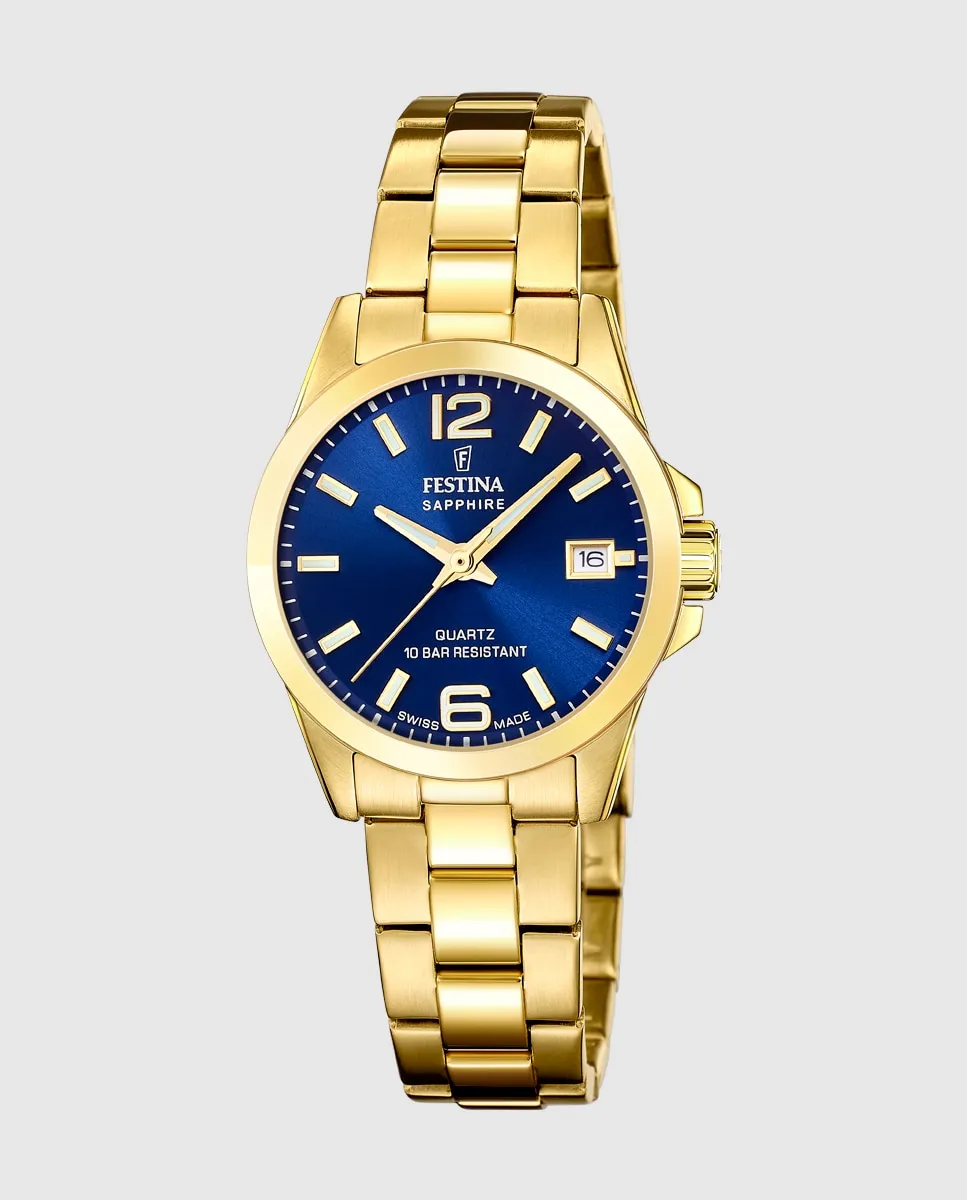 F20050/3 швейцарские классические женские часы из стали и золота Festina, золото
F20050/3 швейцарские классические женские часы из стали и золота Festina, золото