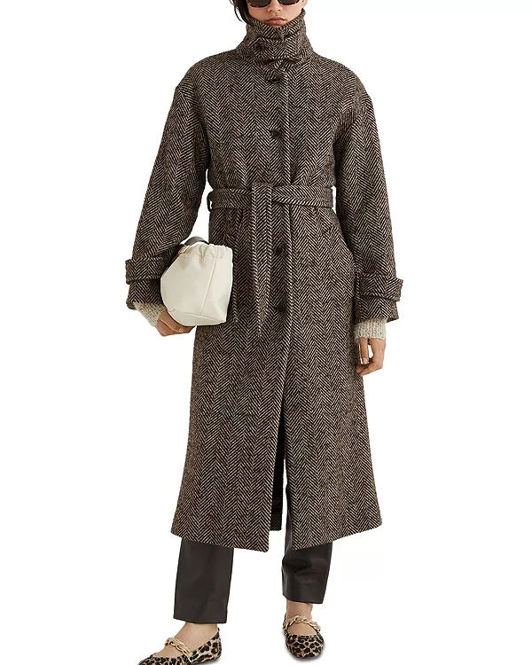 Пальто в елочку с поясом Marella, коричневый
Пальто в елочку с поясом Marella, коричневый