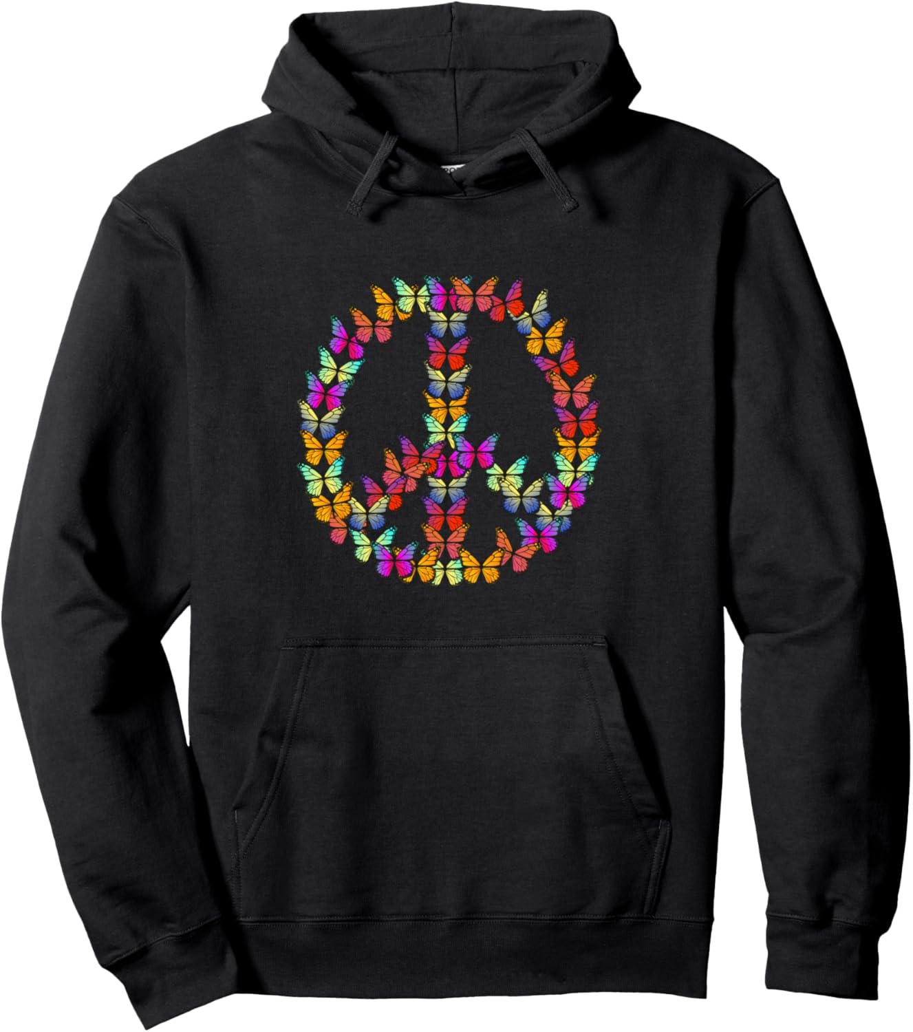 Толстовка с рисунком бабочки и знака мира для любителей бабочек Butterfly Peace Sign Design, черный
Толстовка с рисунком бабочки и знака мира для любителей бабочек Butterfly Peace Sign Design, черный