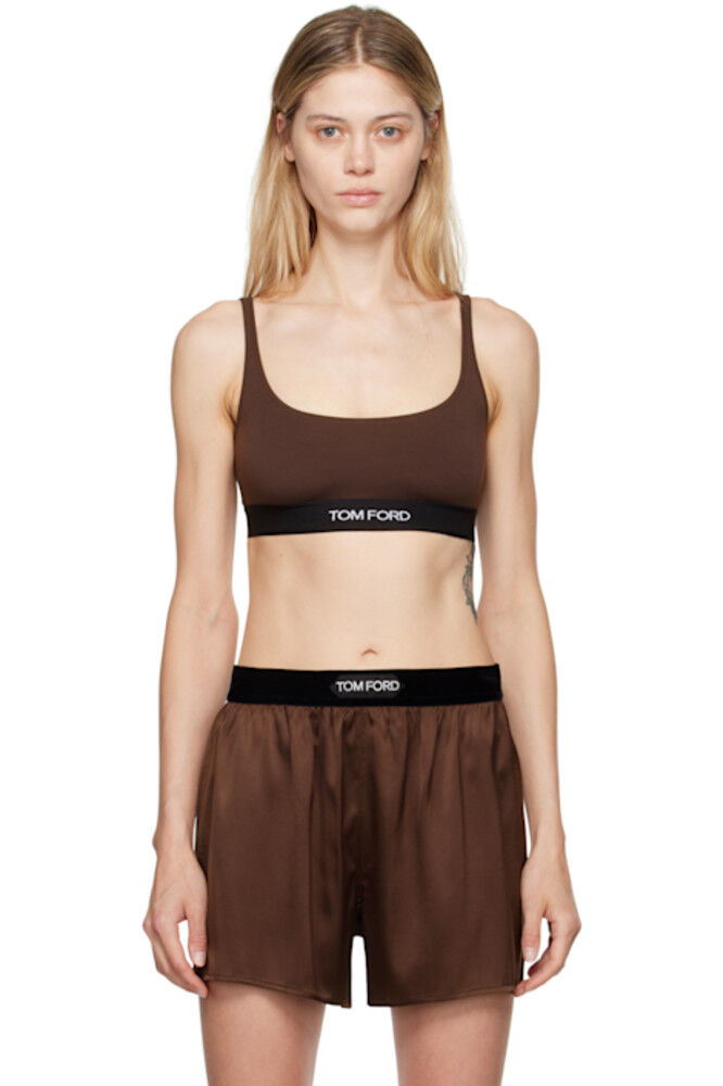 Коричневый фирменный бюстгальтер TOM FORD
Коричневый фирменный бюстгальтер TOM FORD
