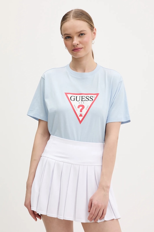 Хлопковая футболка Guess Jeans, синий
Хлопковая футболка Guess Jeans, синий