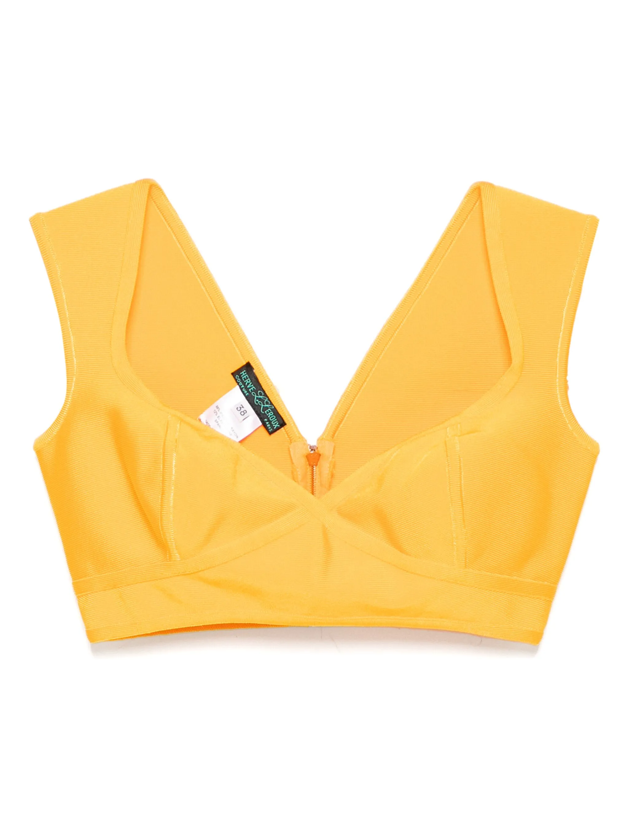 Топ с вырезом в форме сердца Herve L. Leroux, желтый
Топ с вырезом в форме сердца Herve L. Leroux, желтый