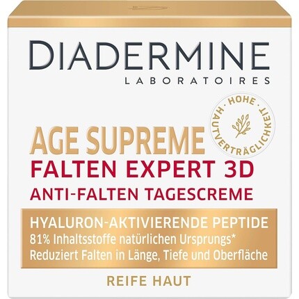 Age Supreme Wrinkle Expert 3D Дневной крем против морщин с гиалуроновыми активирующими пептидами 50 мл Diadermine 
Age Supreme Wrinkle Expert 3D Дневной крем против морщин с гиалуроновыми активирующими пептидами 50 мл Diadermine